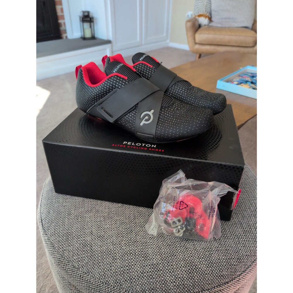 Brand new Peloton Altos cycling shoes with look delta cleats + box US men's 9.5